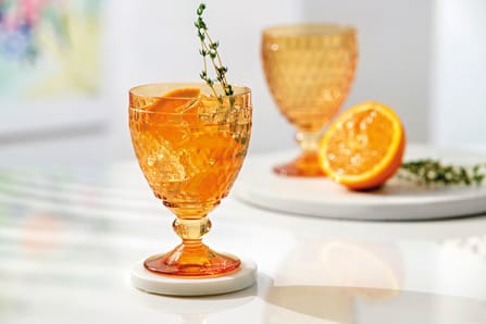 Boston waterglas op voet 25 cl - Saffron - Villeroy & Boch