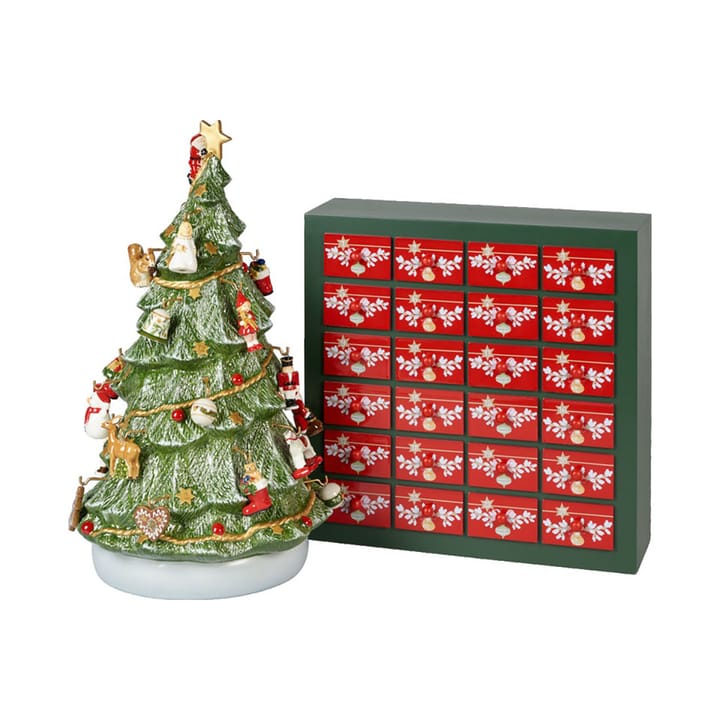 Christmas Toys Memory adventskalender met kerstboom, Groen-rood Villeroy & Boch