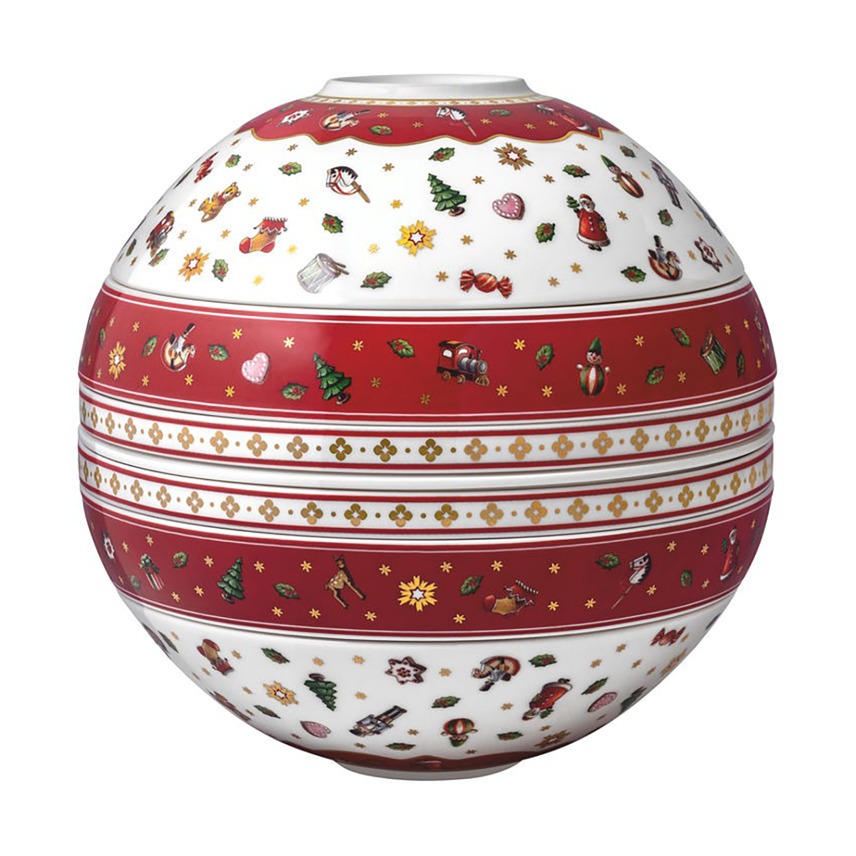 Villeroy & Boch Toy's Delight La Boule servies 7-delig Wit-rood