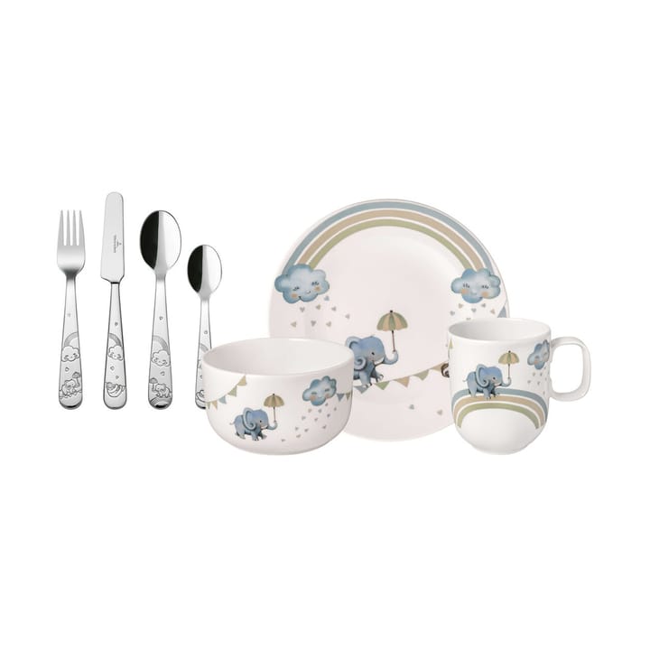 Walk like an Elephant kinderservies en bestek, 7-deig Villeroy & Boch