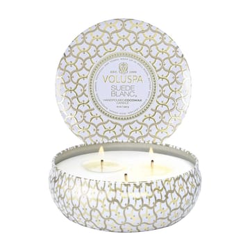 Maison Blanc 3-wick Tin geurkaars 40 uur - Suede Blanc - Voluspa