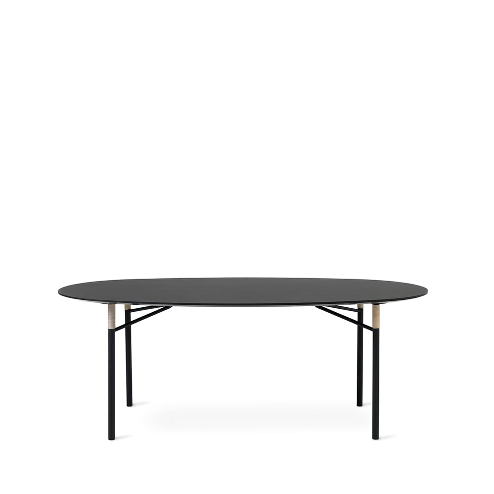 Warm Nordic Affinity eettafel 108x200 cm black, ellipse