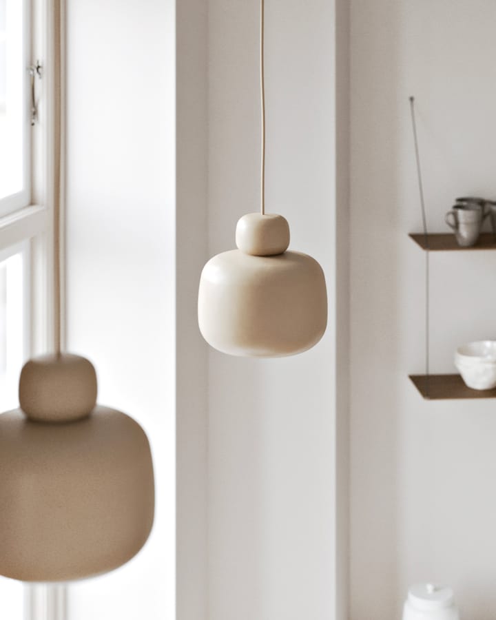 Stone hanglamp large, Beige Woud