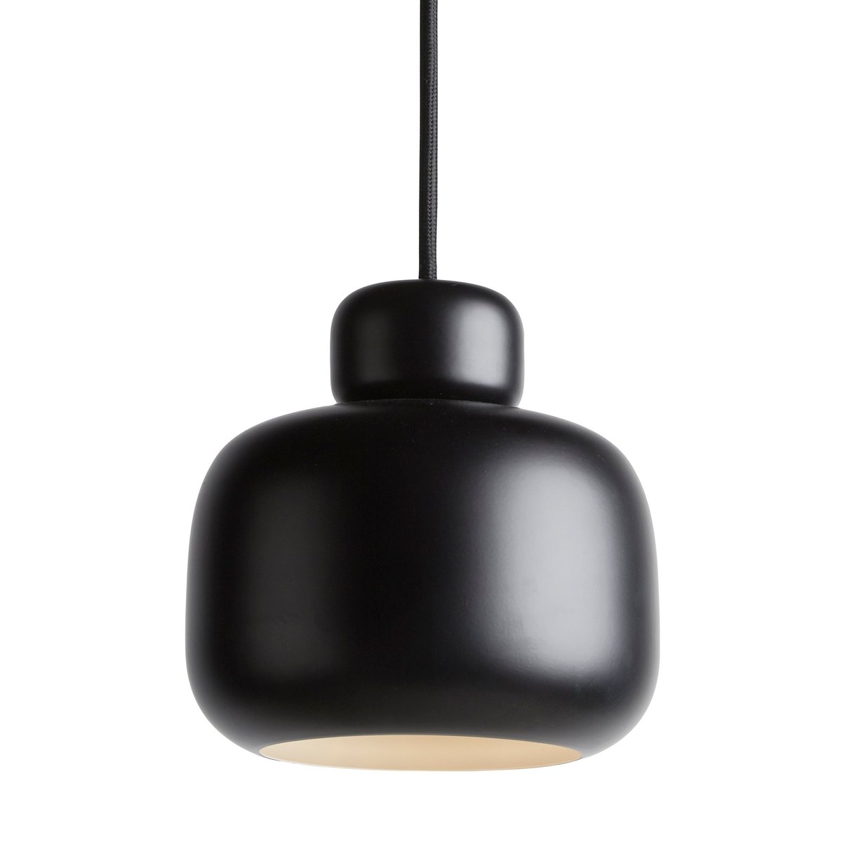 Woud Stone hanglamp small zwart