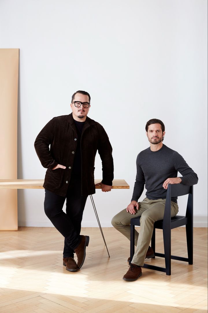 Het designersduo achter NJRD: Oscar Kylberg en Carl Philip Bernadotte.